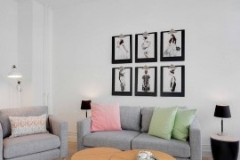 Salon design dans un appartement danois