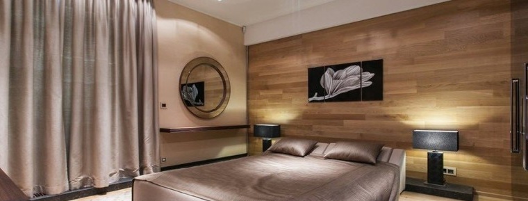 غرفة نوم واسعة في شقة سانت بطرسبرغ