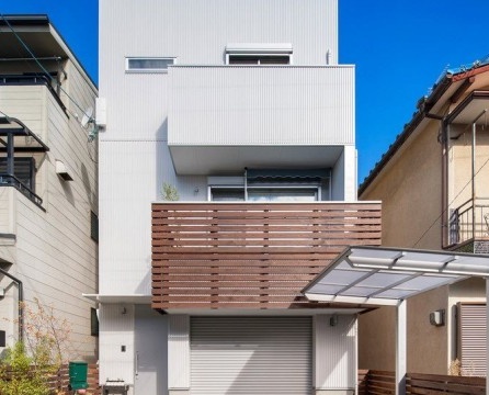 Exterior and interior of a Japanese private house