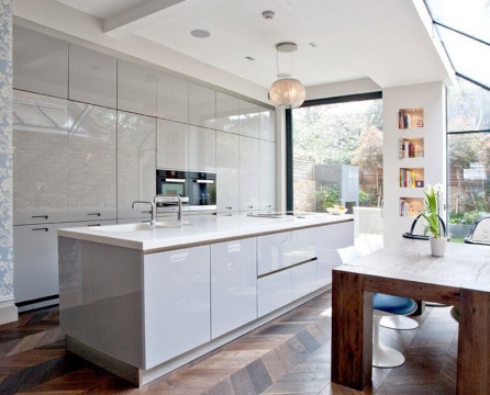 Interior de cocina en un apartamento de Londres