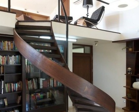 Original staircase for a modern interior