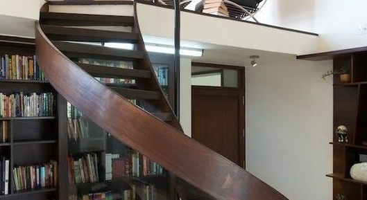 Original staircase for a modern interior