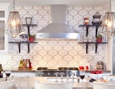 Ceramic tile in the design of the kitchen