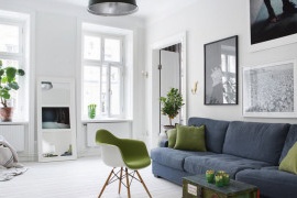 Skandinavischer Stil im Design einer schwedischen Wohnung