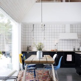 Scandinavian-style interior ng isang bahay ng bansa