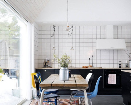 Scandinavian-style interior of a country house