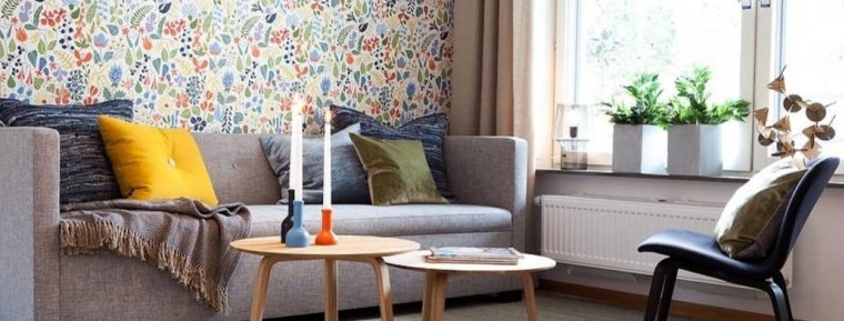 Design av en modern lägenhet i skandinavisk stil