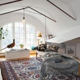 Sākotnējais zviedru mājas telpu dizains