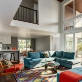 Prostorný a světlý pokoj v moderním obývacím pokoji