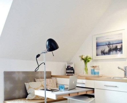 Sněhobílý interiér malého bytu