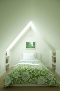 Modern and practical attic interior