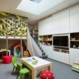 Två nivåer design för barnrum