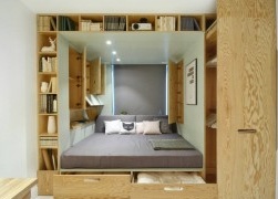 Built-in designs to save space