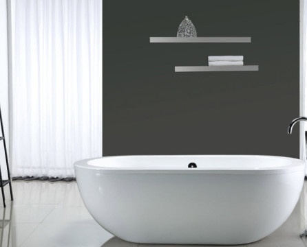 Acrylic bathtub for a modern interior