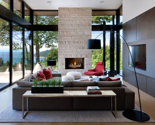 Stue med moderne design