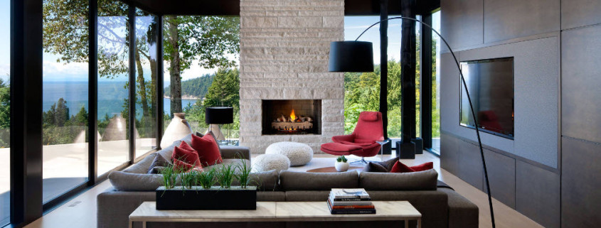 Sala de estar de design moderno