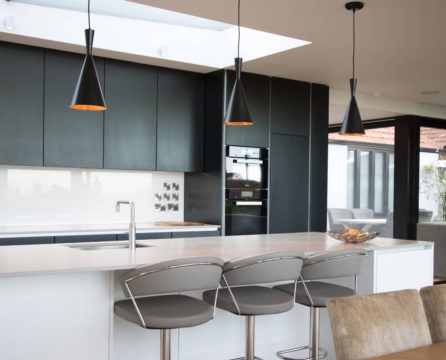 Modern style for decorating the kitchen of a private house