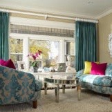 Bright fabric for curtains