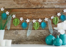 Tropical style garland