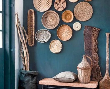 Unusual wall decor for country style