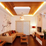 False ceiling for the interior of a modern home