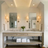 Sistema di illuminazione in un bagno moderno