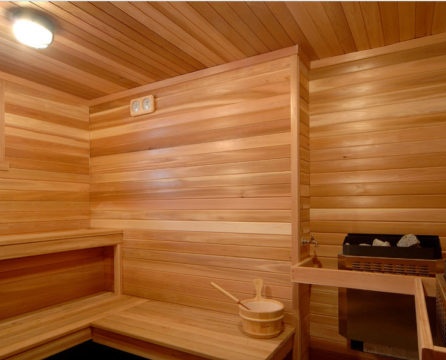 Finishing a bath or sauna