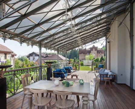 canopy over the terrace