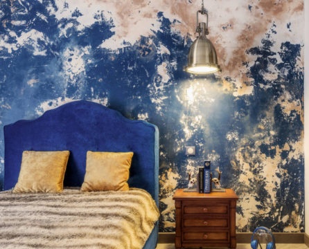 Wallpaper design for a modern bedroom