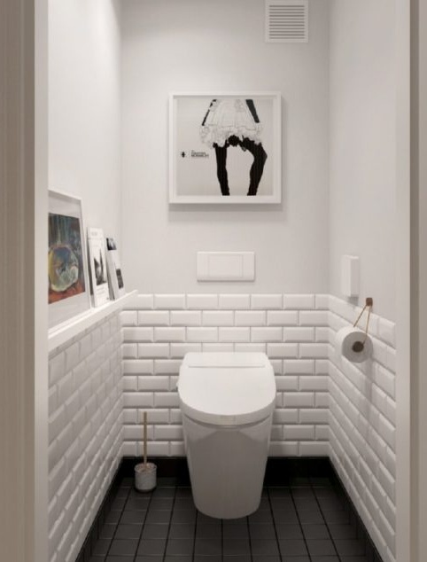 hvitt toalett finish
