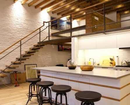 Kjøkken med trapp