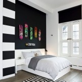 Mala spavaća soba u stilu minimalizma