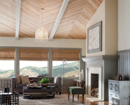 Combining a ceiling with an overall interior design