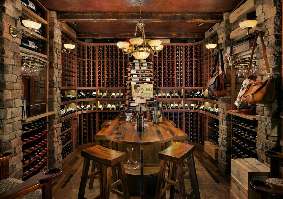 Decoratieve elementen van de wijnkelder