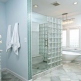 Glass unit shower compartment