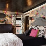 Bright walls in the bedroom