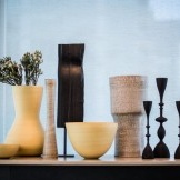 Vases in a modern interior