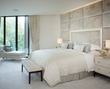Snow-white bedroom
