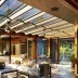 Japonský styl veranda skleněný strop