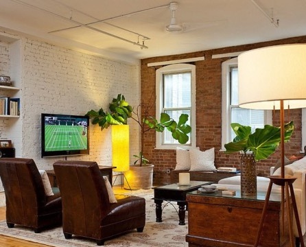 Brick Living Room