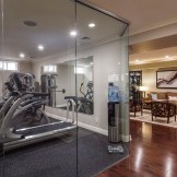 The design of the gym in the house