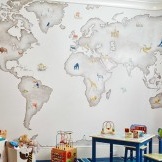 Mapa del món infantil
