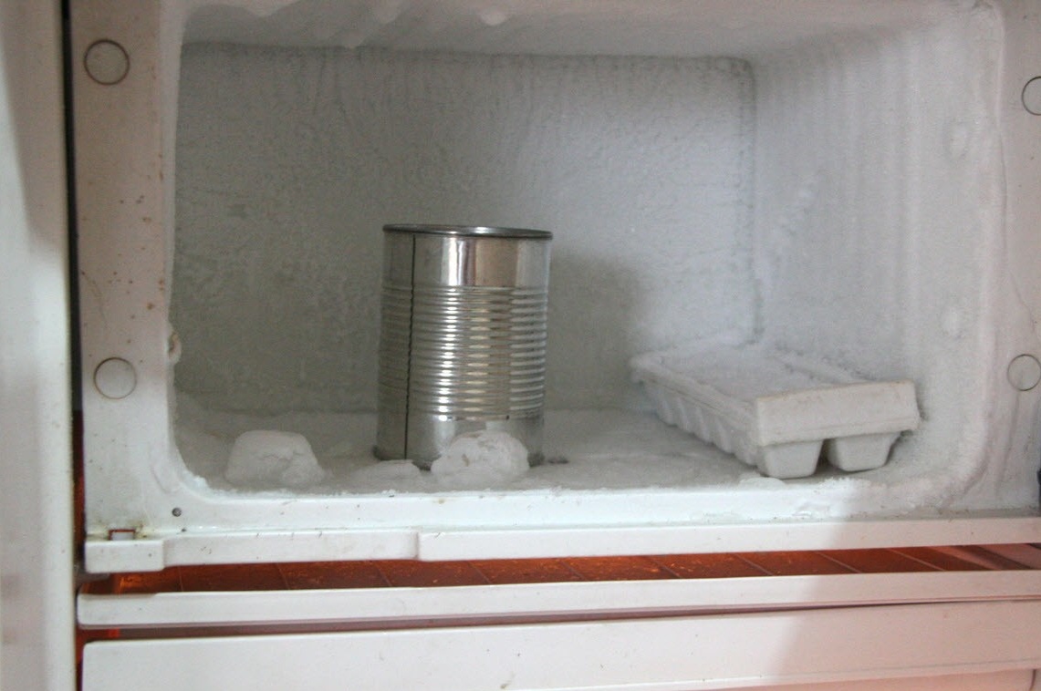 Il barattolo deve essere posizionato nel congelatore