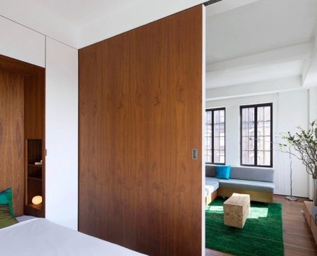 Solid wood partition