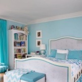 Δωμάτιο για το κορίτσι με μπλε αποχρώσεις