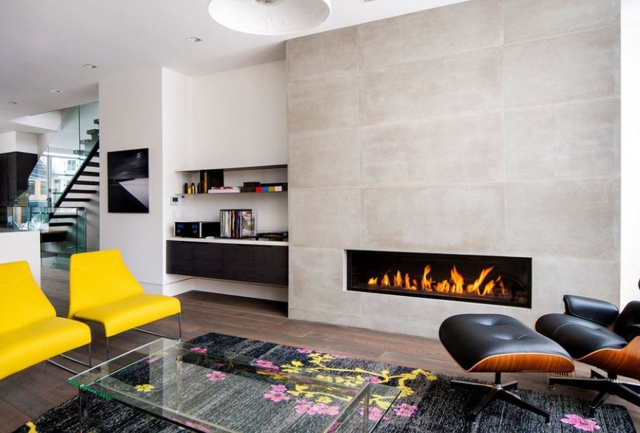 Built-in fireplace system