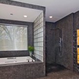Gray surfaces in the bathroom