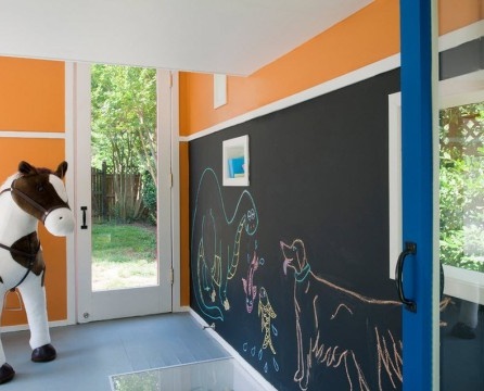 Large chalk board in the nursery