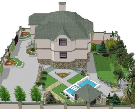 Projektni prikaz ljetne kućice u 3D slici