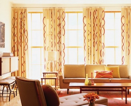 Room front curtains